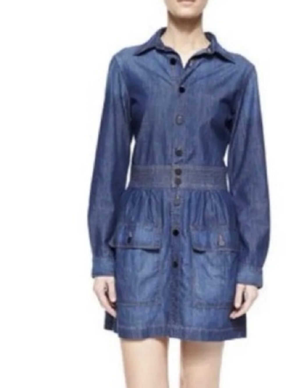 FRAME Denim Le St. Tropez Earldom Denim Shirt Dress size small